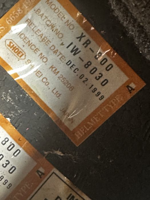 Shoei XR 800 1999 Vintage