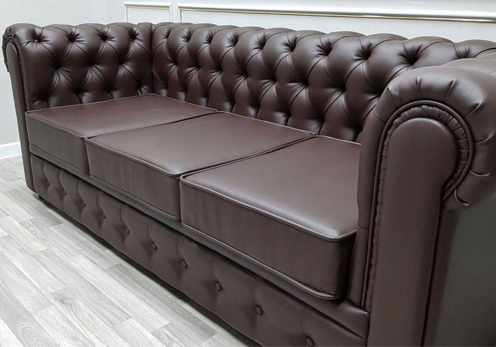 Диван Честер кожанный