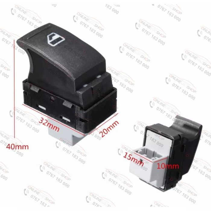 Butoane geamuri electrice VW Transporter, Caravelle, Multivan