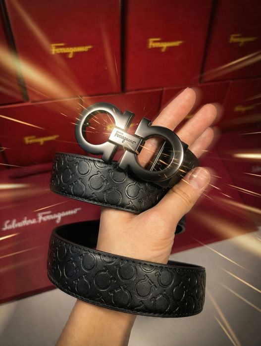 Луксозен  колан с дизайнерска  Salvatore Ferragamo