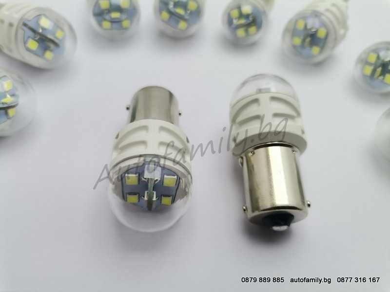 Ново!Мощни SMD крушки за стоп или габарит с цокъл T20/Ba15s P21W 12V
