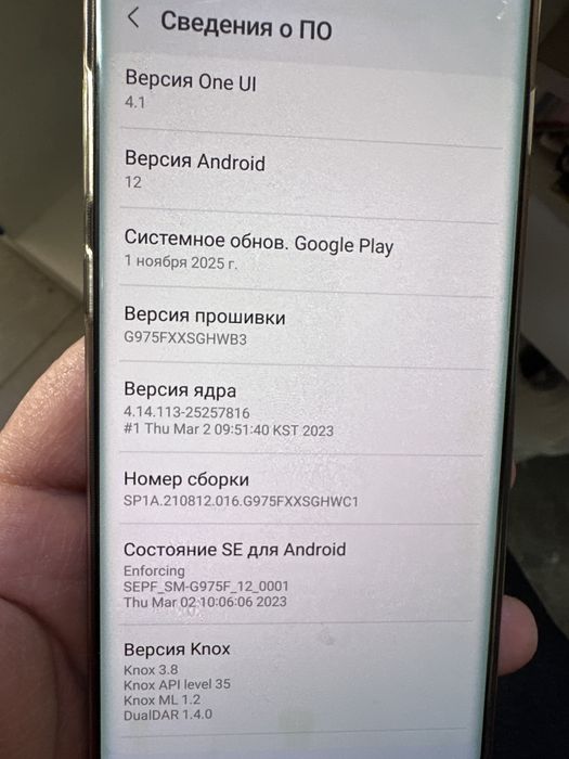 Самсунг с10+ версия 12