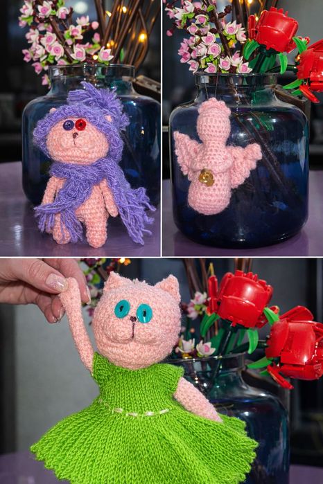 Вязаные игрушки ручной работы