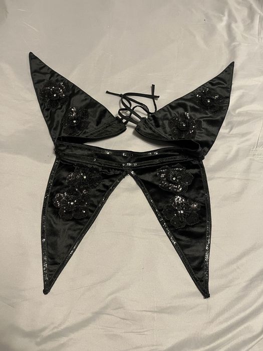 Brau catifea fata-spate cu paiete