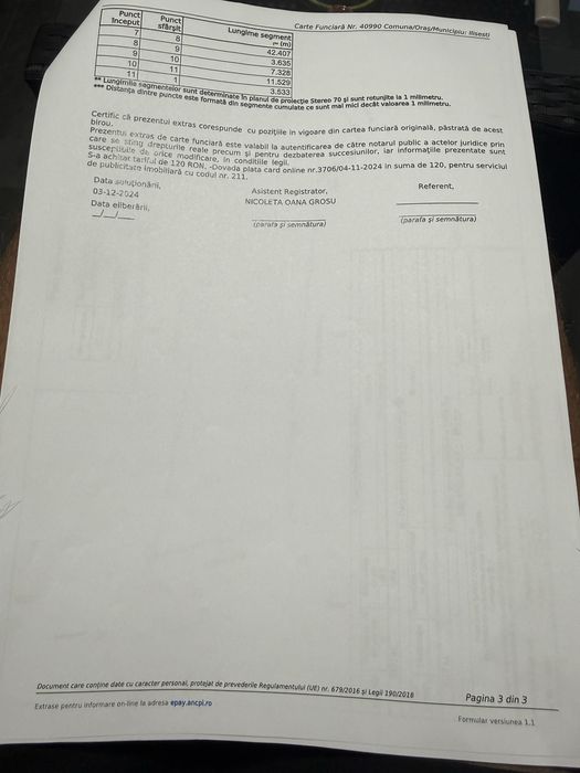 Teren intravilan de vanzare in localitatea Ilisesti