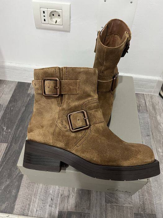 Cizme din piele intoarsa, marimea 38