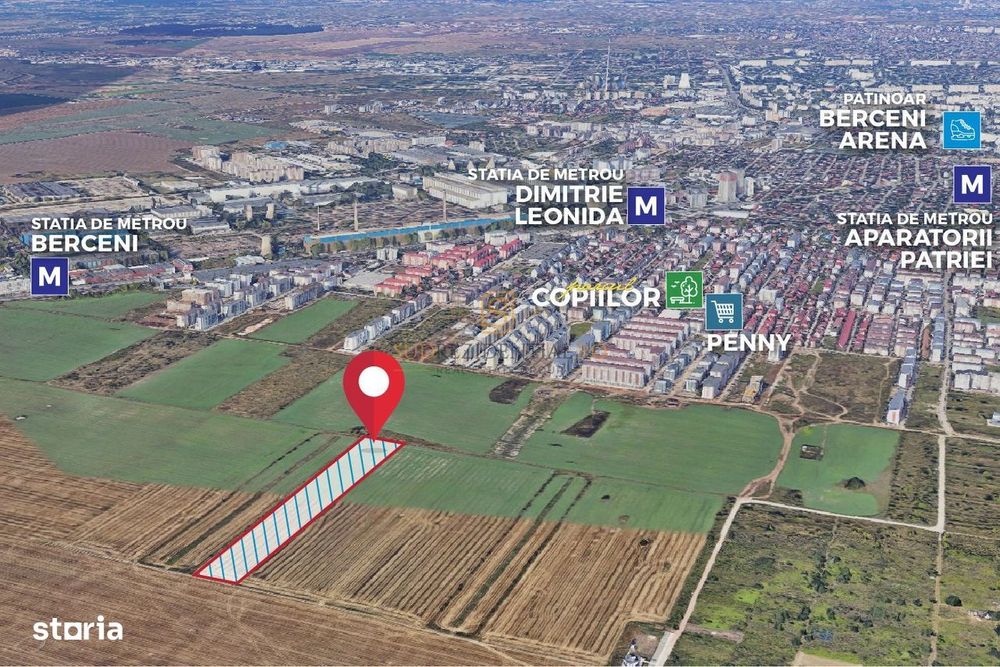Lot de teren, Popesti-Leordeni, metrou Berceni, ideal investitie