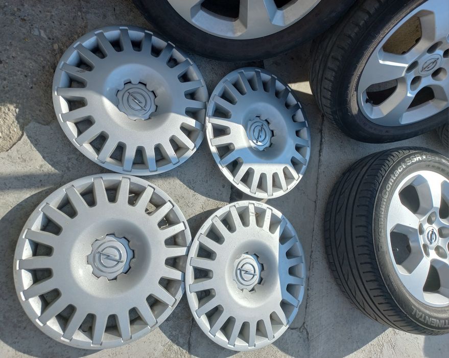 OCAZIE JANTE ALIAJ ORIGINALE OPEL 16" + anvelope vară  205/55 R16