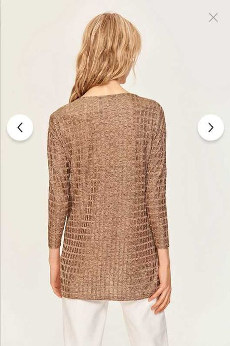 Bluză tricotată strălucitoare zara stil metalic