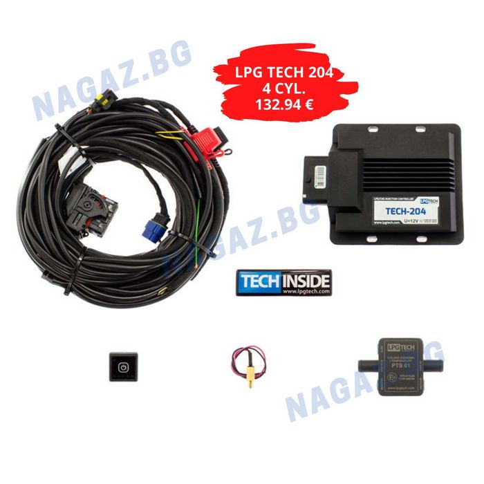 НОВ!Газов инжекцион 4cyl. LPG TECH-204/gazov injekcion LPG TECH-224