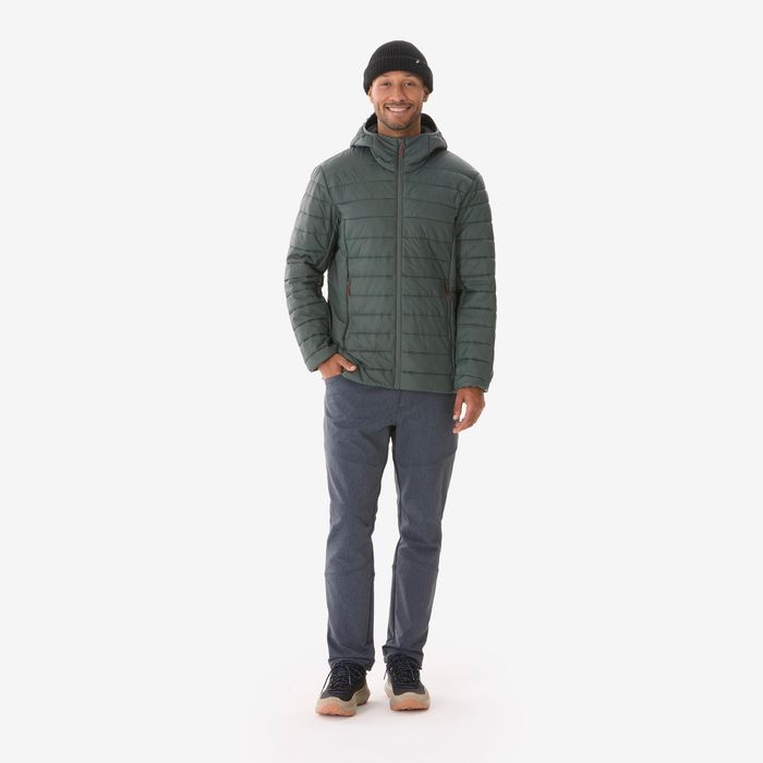 Geacă de drumeție, Mh500 verde bărbați - produs resigilat Decathlon
