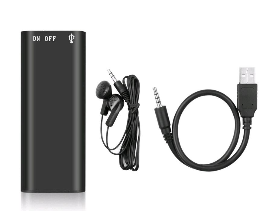 Мини Шпионски Аудио Рекордер 16 GB Диктофон Записвачка MP3 плейър