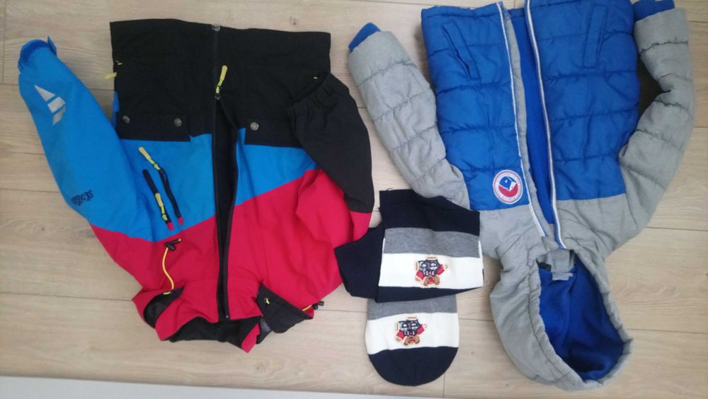 2 зимни якета размер 122см и подарък