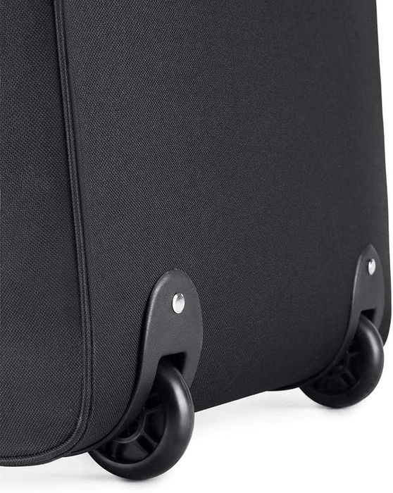 KONO лека ръчна куфарче на колелца 53x36x18 см черен