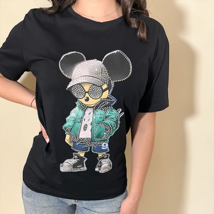 Tricou bumbac, imprimeu pietre, marimi S,M,L