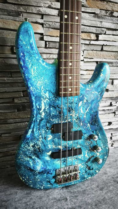 Chitara electrica bass ARIA Pro II - Made in JAPAN - toc - SWIRL - Garantie