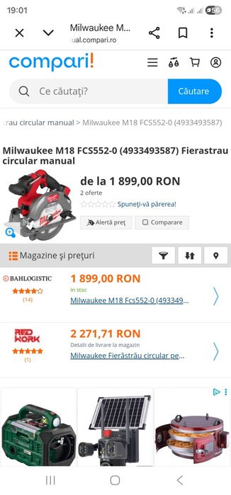 Circular milwaukee m18 FCS552