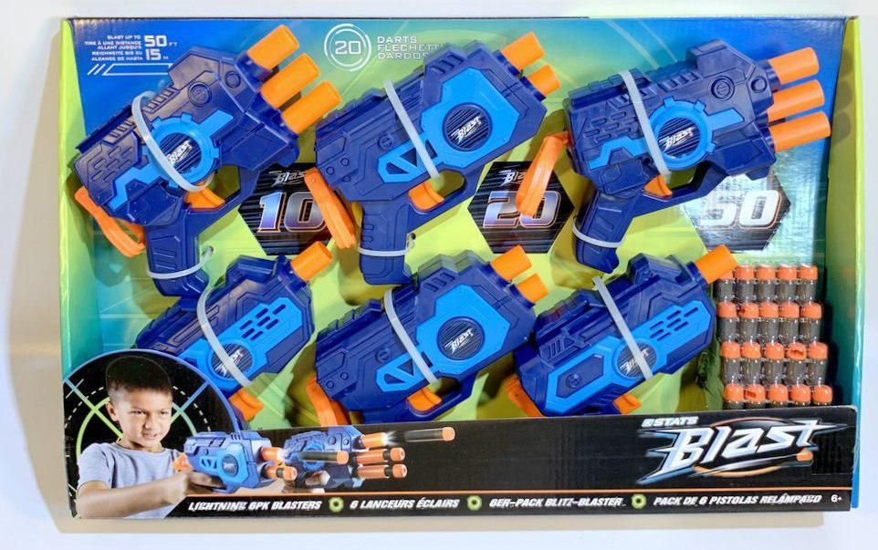 Набор бластеров Soft Bullet Gun - 6 штук