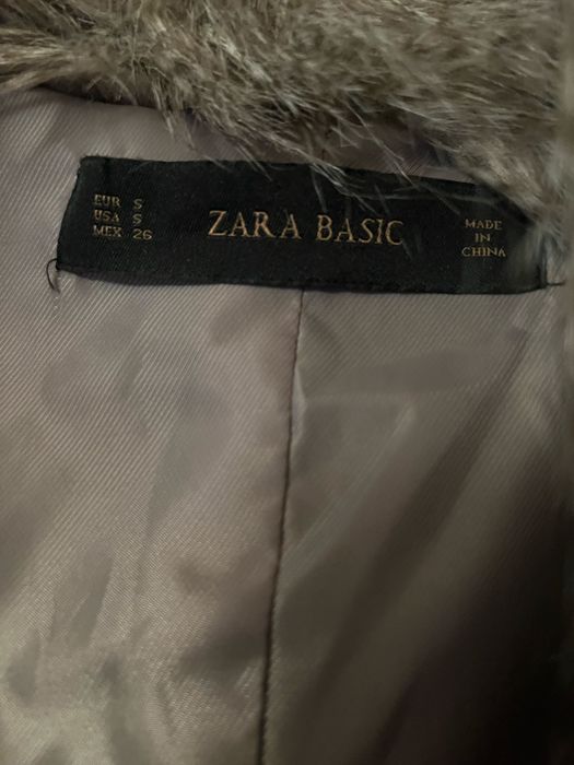 Vesta blana artificiala ZARA marimea S