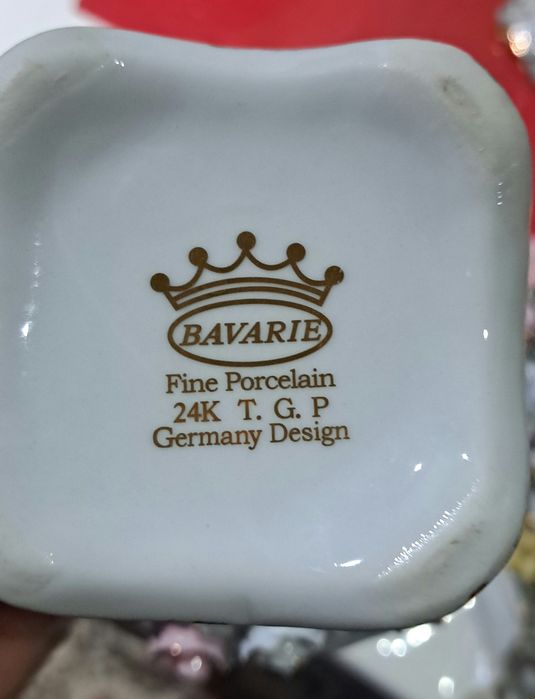 Оргинал редкий фарфор ваза в комплекте