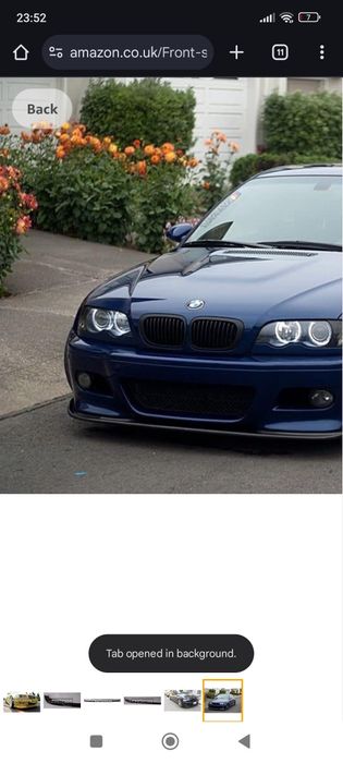 Prelungire lip spoiler sport bara fata BMW Seria 3 E46 pt bara M3