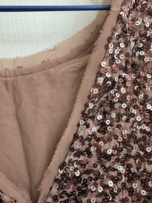 Новая футболки/блузка с пайетками NEXT, размер XL (54/56)