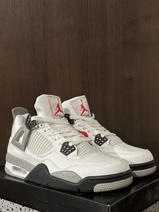 Air Jordan 4 Retro “White Cement” - 39,40,41,42,43,44,45,46