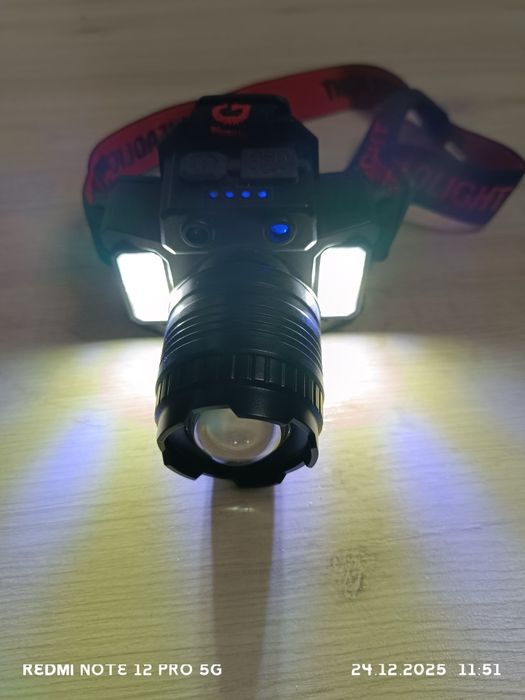 Налобный фонарь   LED+COB