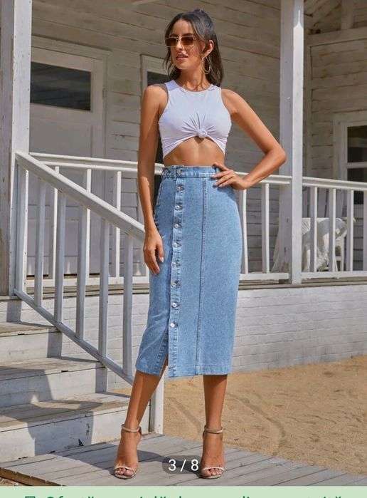 Vând Fusta blugi NOUĂ, Marimea L