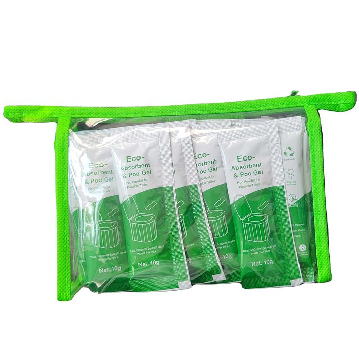 Преносима тоалетна – комплект с абсорбиращ прах