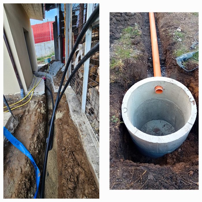 Racordări canalizare și utilități,excavații,nivelări,excavator,buldo