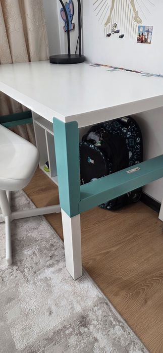 Birou inaltime reglabila 96×58 cm cu scaun