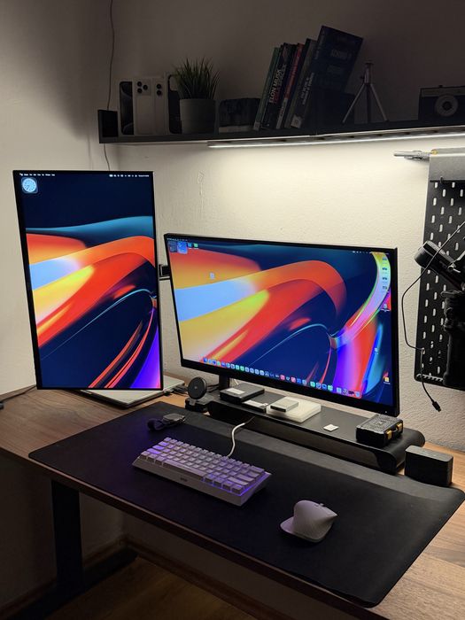 Monitor Asus Pro Art 27 4 K  si Dell 27 inch plus stamd dual