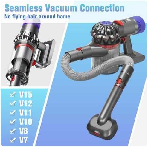 3в1 четка за куче Dyson V7-V15 с вакуум функция