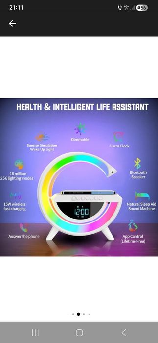 Boxa Bluetooth cu încărcare wireless + radio