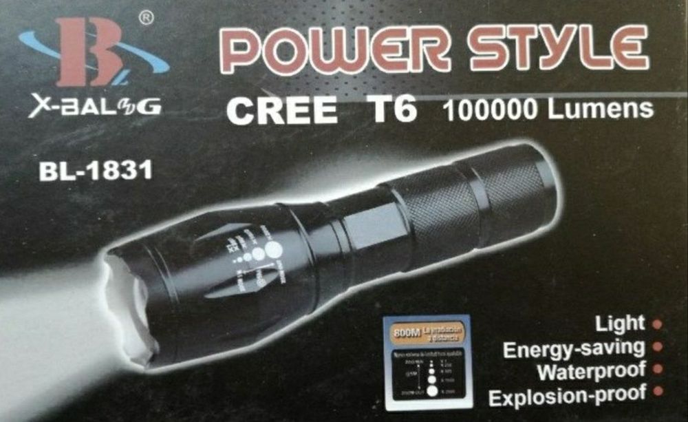 Акумулаторен лед фенер модел - BL-1831 T6