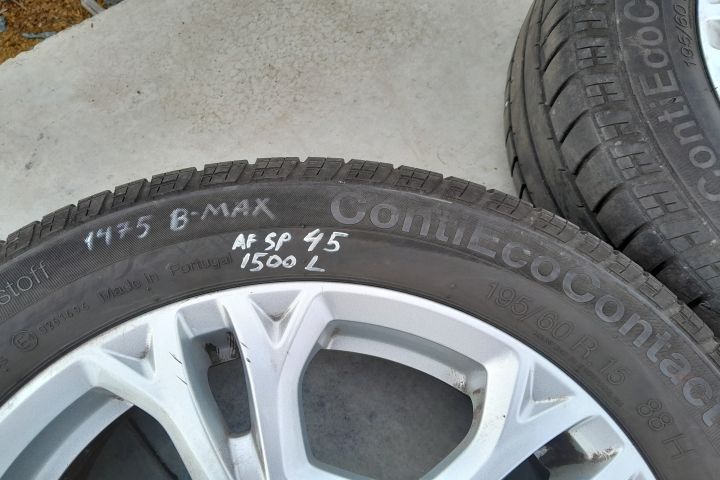 Jante aliaj cu anvelope 15 - set 195 /60 R15 6JX15H2 / ET37.5 / HL465