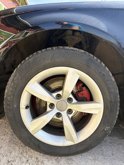 Jante audi r16 7.5j et 37 cb 66.6 5x112, cu anvelope 205 60 r16