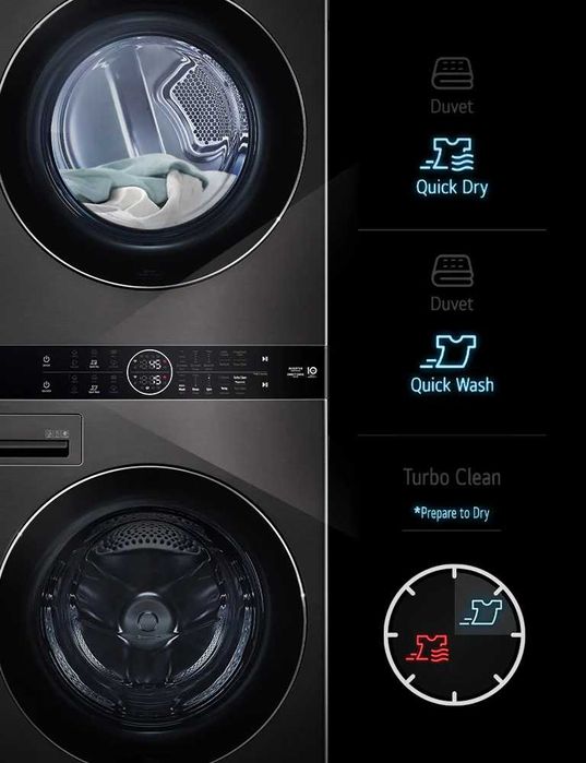 Стирально-сушильная машина LG 13/10 кг WashTower™ WT1310RH / WT1310YJ