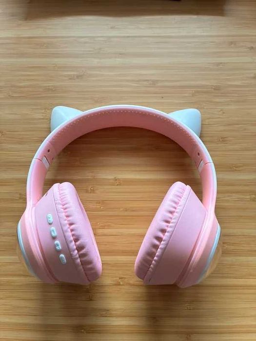 Casti audio copii cu urechi pisica Vala M8 Pro