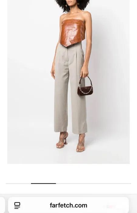 By Far чанта Rachel Croc Embossed Leather