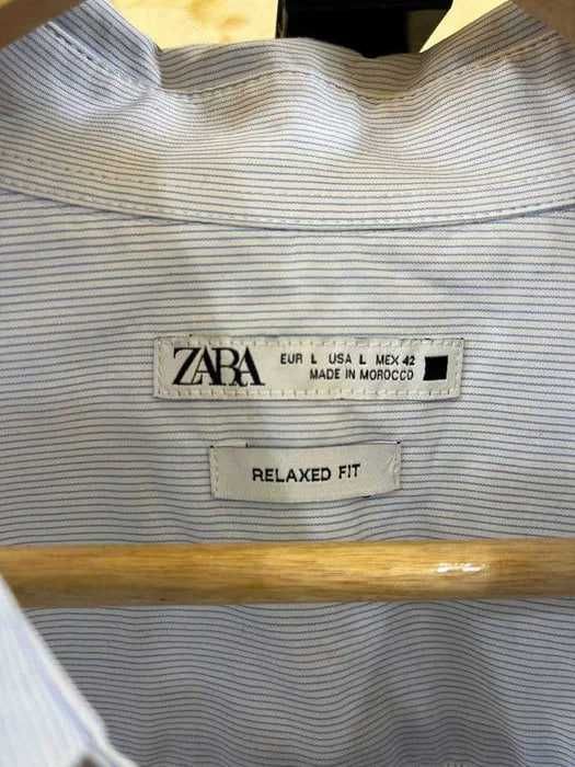 Рубашка ZARA Relaxed Fit (L)