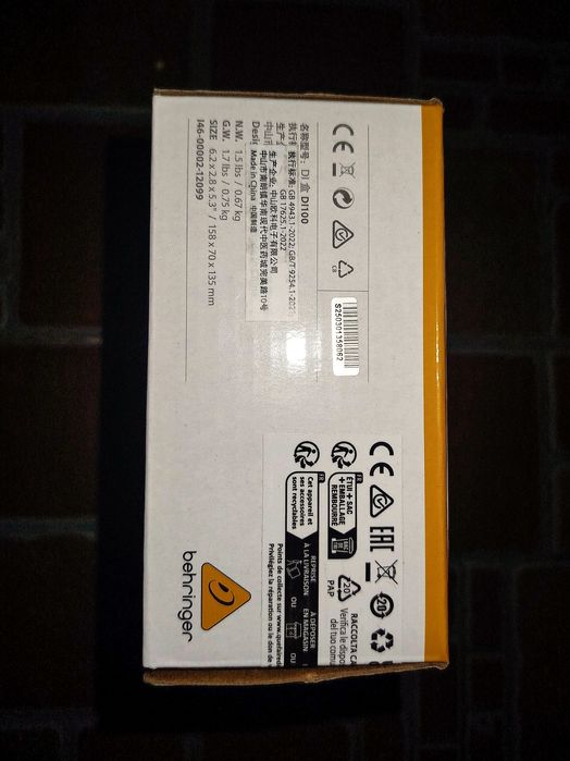 Торг! Новый Активный Behringer DI-Бокс — Ultra-DI DI100