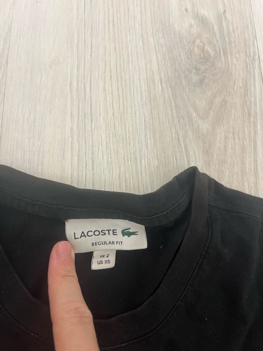 Tricou Lacoste negru XS