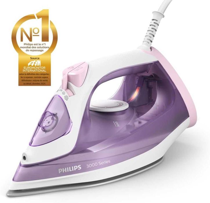 Парна ютия Philips серия 3000, 2000W, пара 140г, керамична