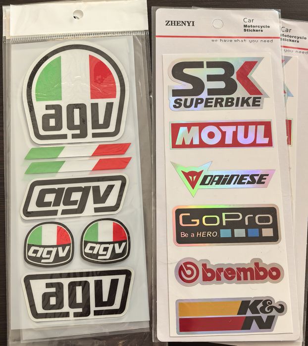Авто-мото стикери, лепенки за каска, Скутер, Тротинетка K&N BREMBO AGV