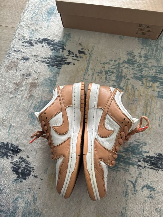 Nike Sb Dunk Low Pro Light Cognac + cutie si sireturi