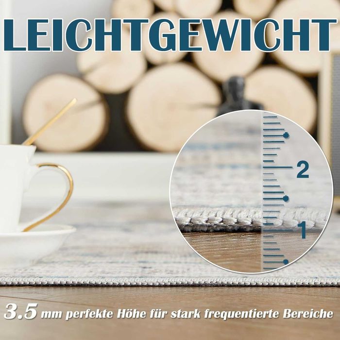 TOPICK Килимче за врата 150 x 90 см, перещ се, супер тънък