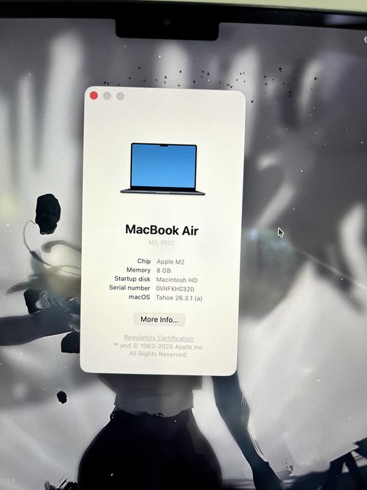 Macbook Air M2 8/256