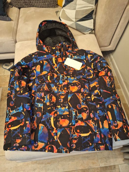 Детско яке за сноуборд ROXY Jetty Girl 2021 true black magic carpet